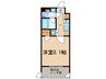 GRAN　PASEO四谷若葉 1Kの間取り