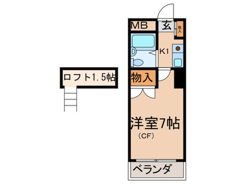 間取図 サニーライフ四谷