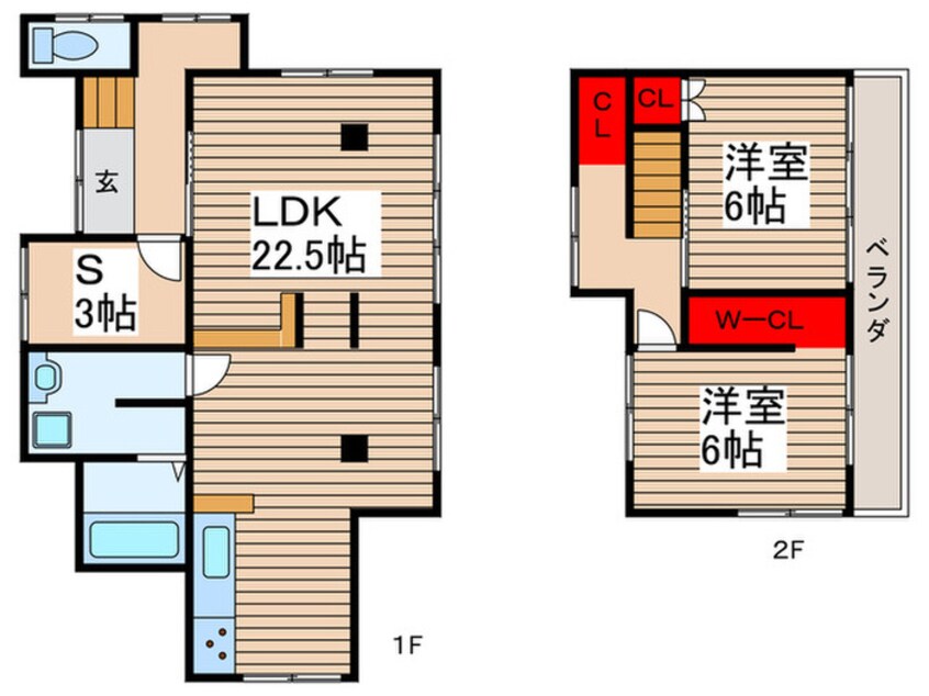 間取図 松戸市五香南1丁目戸建