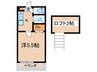 メ－プルＭＨ２ 1Kの間取り