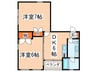 ＩＬ　ＴＲＵＬＬＯ 2DKの間取り
