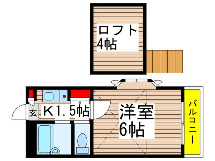 間取図 ジュネパレス八千代台第16