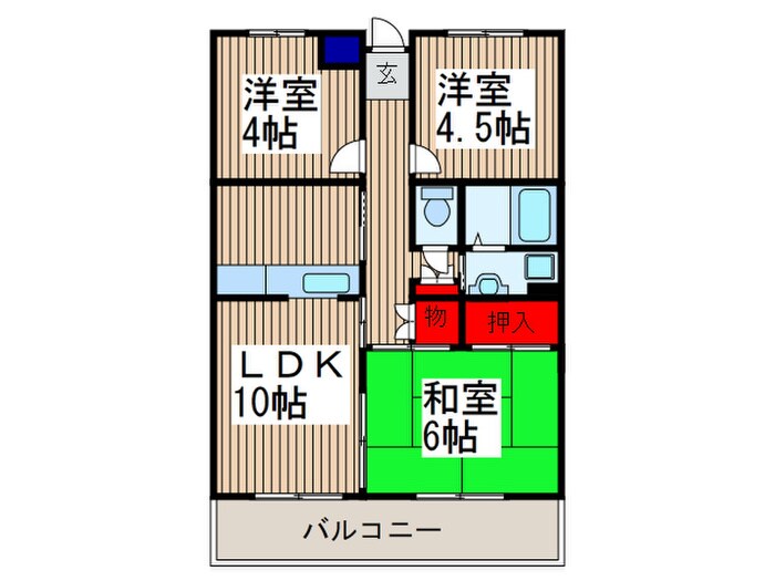 間取り図 シャトレ－ヌ武蔵浦和