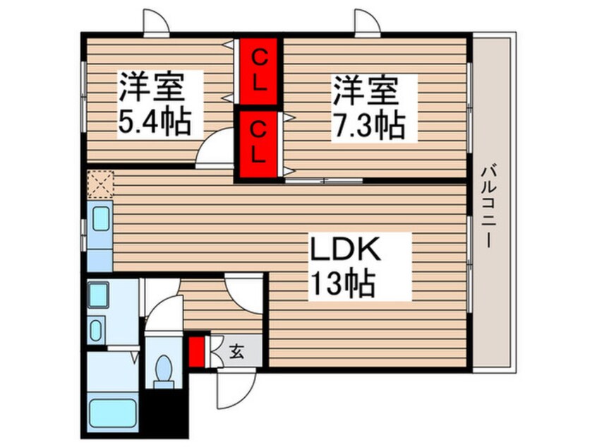 間取図 グランド・カオルⅡ
