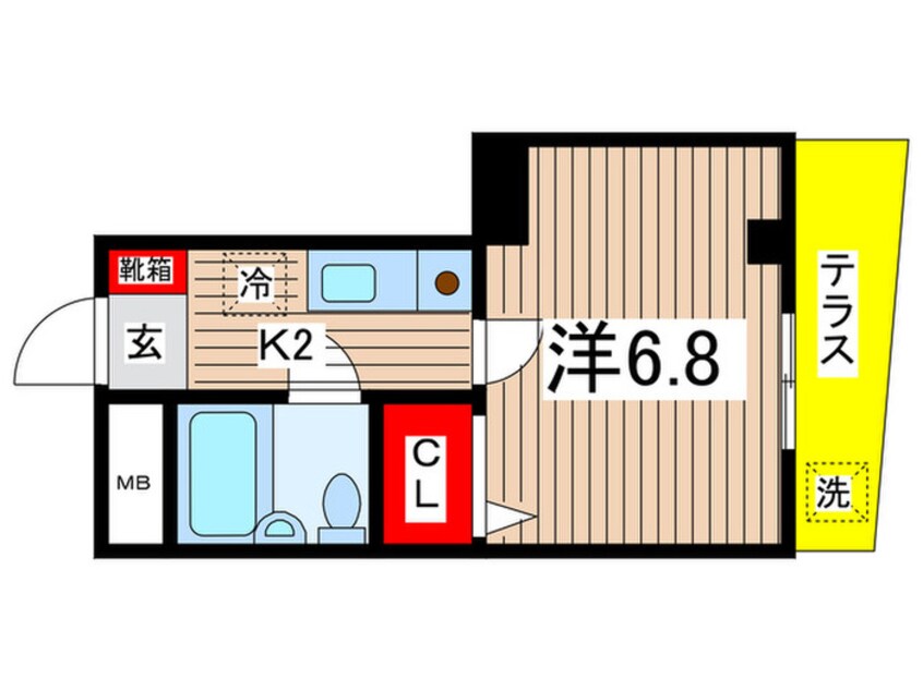 間取図 メゾン多摩川