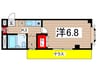メゾン多摩川 1Kの間取り