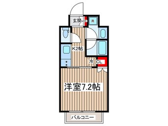間取図 ｻﾝｳｯﾄﾞ錦糸町ﾌﾗｯﾂ(1206)