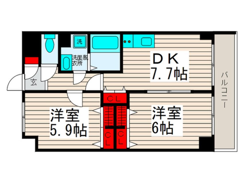 間取図 フラワーフォンテーヌ