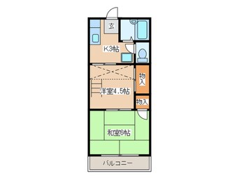 間取図 シティシャトレ中野 1