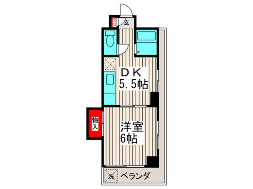 間取図 ハイムコウヤＢ