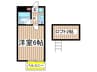 ＲＡＲＡ稲毛 1Kの間取り