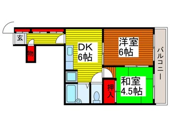 間取図 タカラサンロージェ（505）