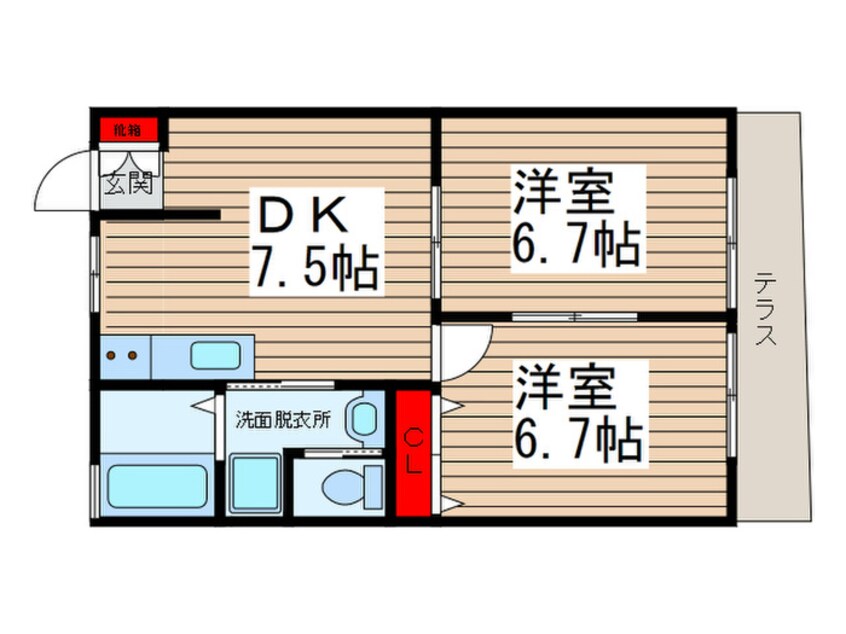 間取図 さつきハイツ