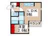 ＧＳ日進 1LDKの間取り