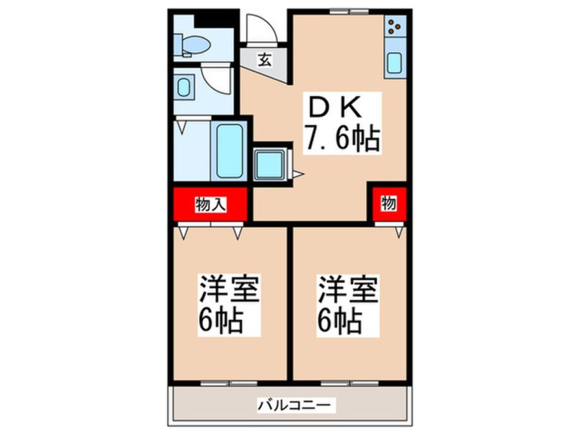 間取図 ローズガーデン国立