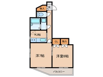 間取図 ルーブル石神井公園（４０１）