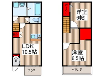 間取図 Maisonette park美園A棟