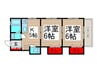 グリ－ンハウス 2Kの間取り