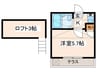 ネルソンパ－トⅦ 1Kの間取り