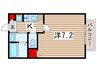 ヴィジオーネ西千葉 1Kの間取り