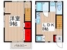 プランタン 1LDKの間取り