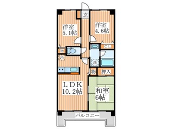 間取図 エマーレ保谷