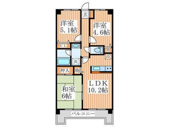 間取図 エマーレ保谷