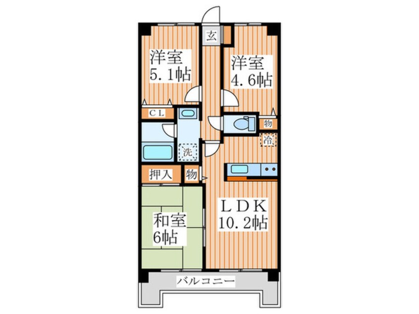 間取図 エマーレ保谷
