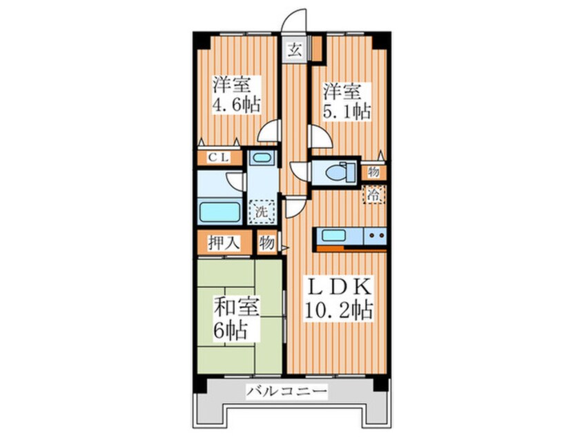 間取図 エマーレ保谷