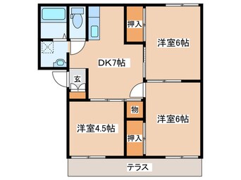 間取図 ベルヴィルイセハラ