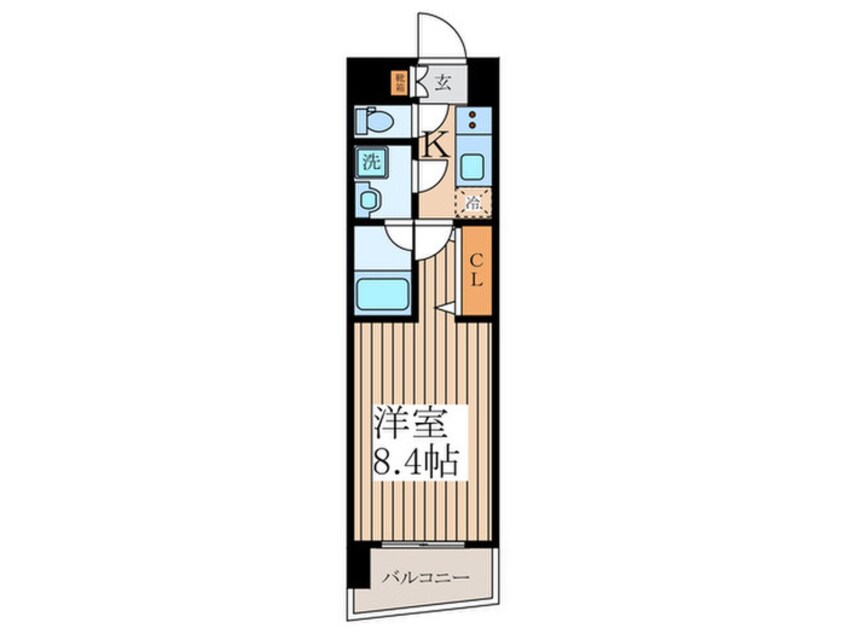 間取図 パティーナ武蔵関(205)