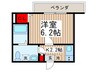 めぞん幕張本郷 1Kの間取り