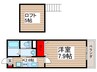 アベルト 1Kの間取り