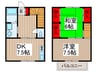 メゾン竹内１ 2DKの間取り