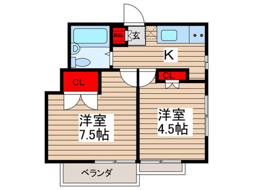 間取図 カーサー・アイ(新富町)