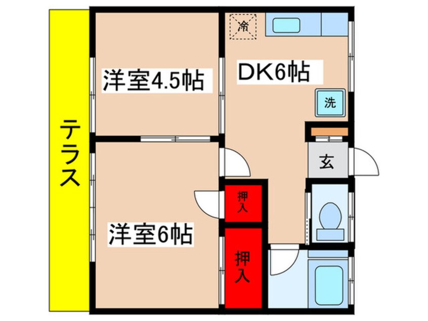 間取図 藤田ハイツ