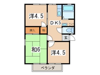 間取図 メゾン片倉第２
