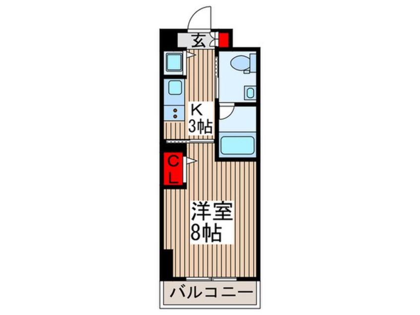 間取図 ﾘﾝｸﾊﾟﾗｯﾂｵ川口本町（１００３）