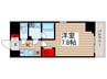 BluRock門前仲町 1Kの間取り