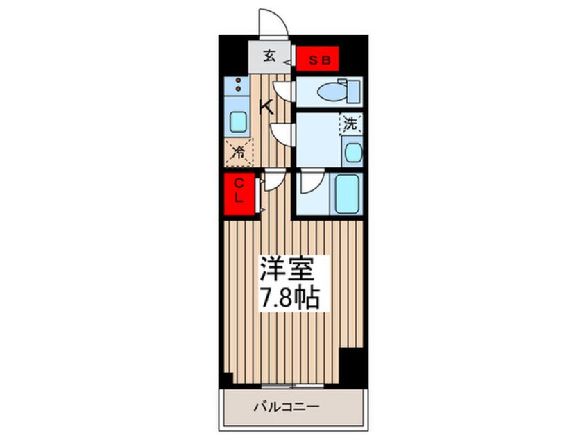 間取図 BluRock門前仲町