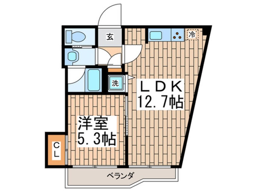 間取図 池上台コーポ