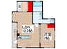細田三丁目アパ－ト 1LDKの間取り