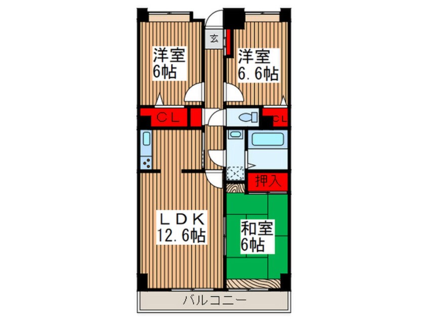 間取図 ウィンザ－パレス西川口