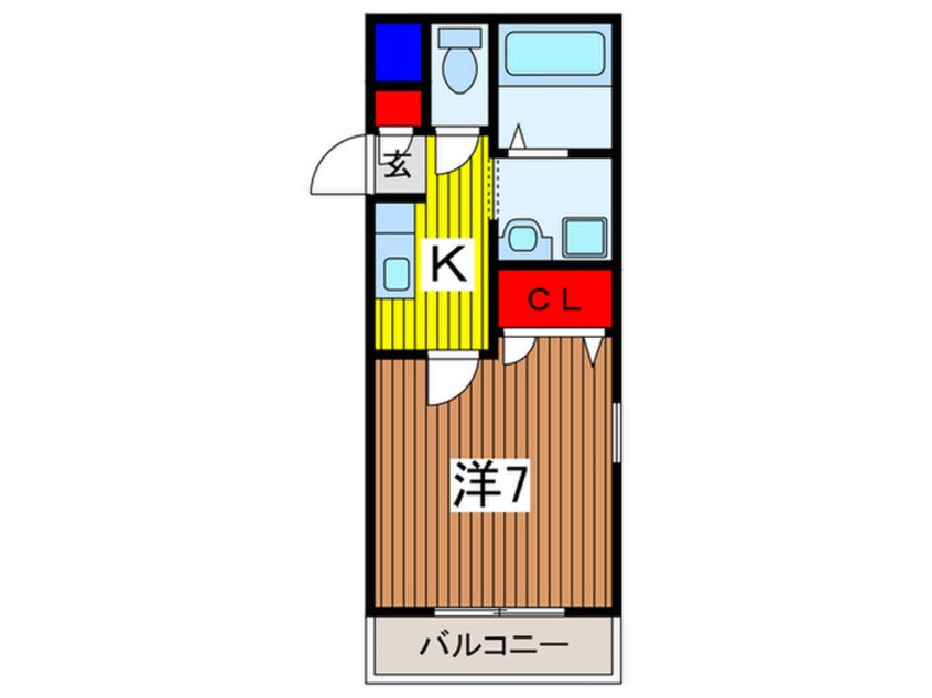 間取図 メゾンドＱ大宮三橋