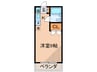 パ－プルハイム 1Kの間取り