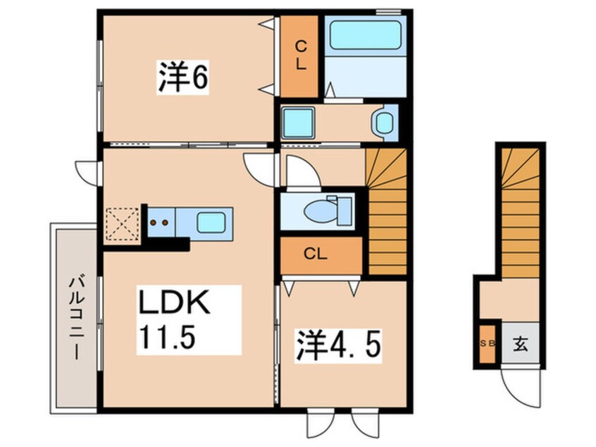 間取図 セジュール湘南