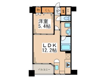 間取図 ﾊﾟﾚｿﾚｲﾕ相模大野ｽﾃ-ｼｮﾝﾌﾛﾝﾄ