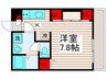 リブリ・アスター西新井 1Kの間取り