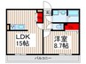 リブリ・アスター西新井 1LDKの間取り