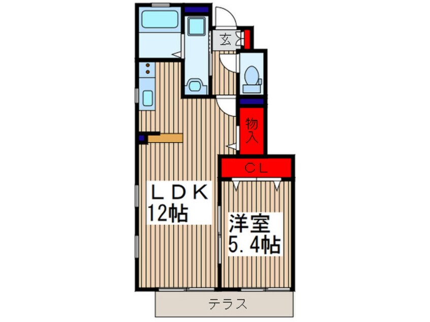 間取図 アムール新町